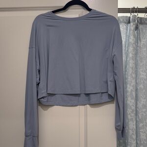 Lululemon Women's Long Sleeve Top in Blue Linen